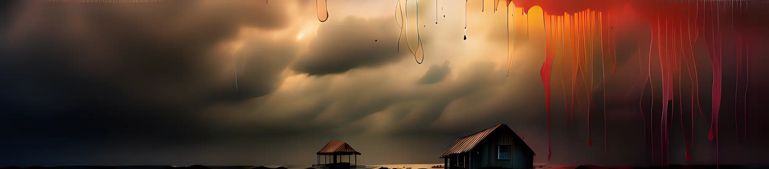 Sunset from the shores of Simmons bayou looking out towards St. Joseph Bay